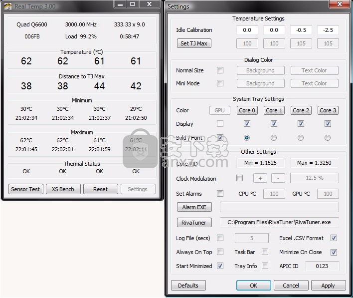 Real Temp(多功能系统温度监控工具)