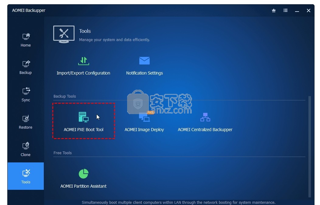 OMEI PXE Boot Free(傲梅PXE启动工具)