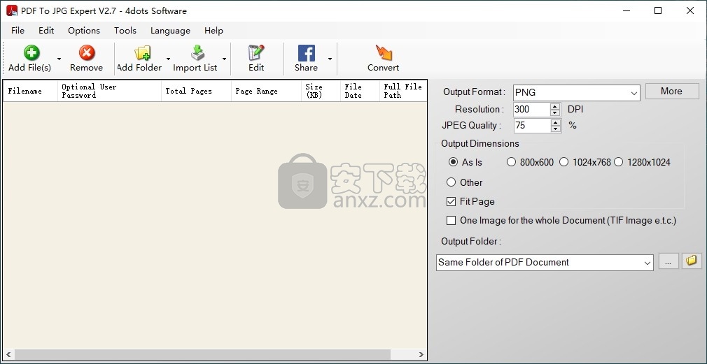 PDF To JPG Expert(PDF转JPG软件)