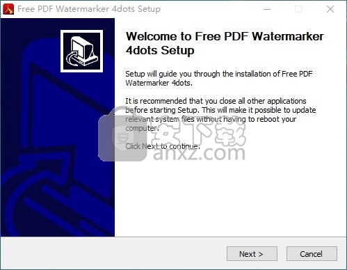 Free PDF Watermarker 4dots(PDF添加水印工具)