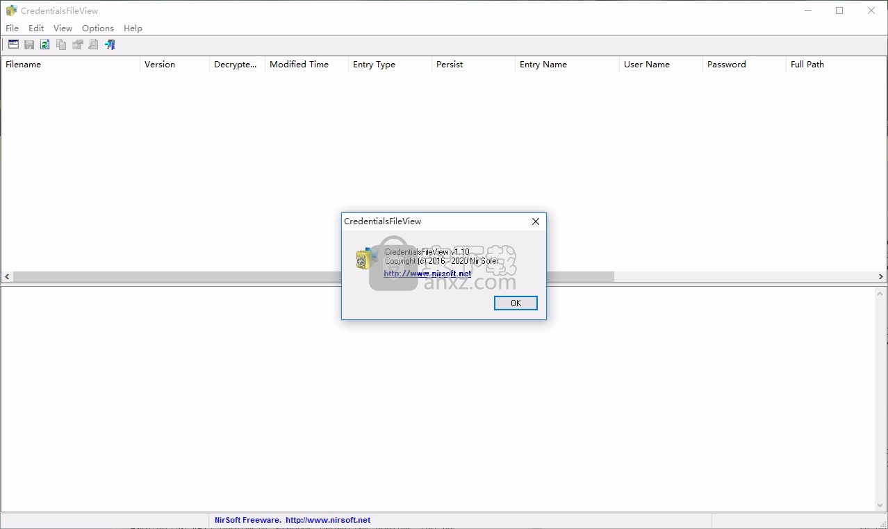 CredentialsFileView(多功能系统文件密码恢复工具)