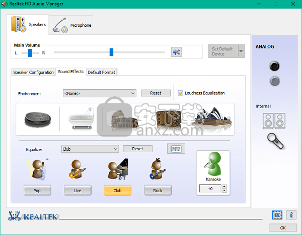 Realtek HD Audio Manager(Realtek高清音频管理器)