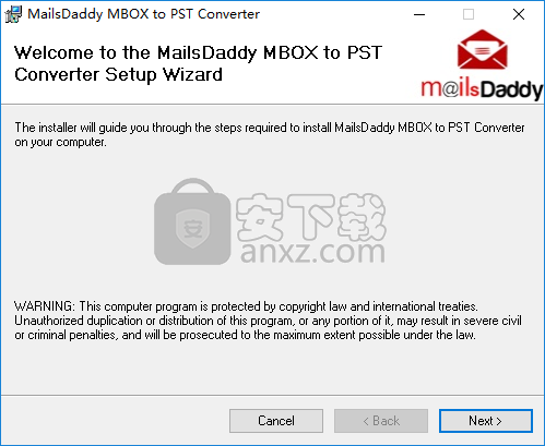 MailsDaddy MBOX To PST Converter(MBOX到PST转换器)