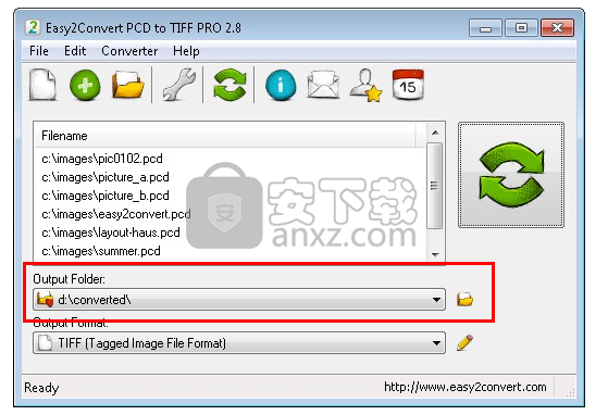 Easy2Convert PCD to TIFF(PCD到TIFF转换器)