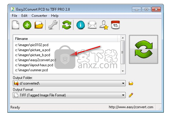 Easy2Convert PCD to TIFF(PCD到TIFF转换器)