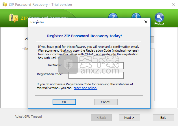 ZIP Password Recovery(zip密码工具)