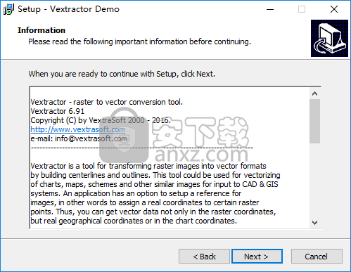 光栅图像格式转换成矢量(Vextractor)