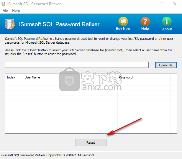 iSumsoft SQL Password Refixer(SQL密码重置工具)