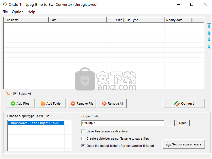 Okdo Tiff Jpeg Bmp to Swf Converter(图片转swf转换器)