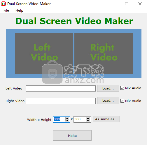 双屏视频制作器(Dual Screen Video Maker)