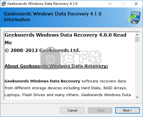 GeekSnerds Windows Data Recovery(数据恢复工具)