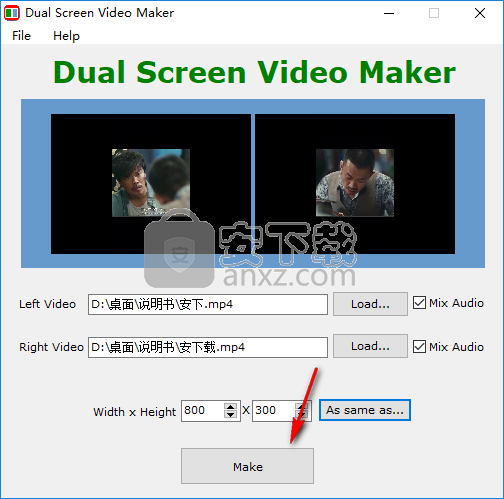 双屏视频制作器(Dual Screen Video Maker)