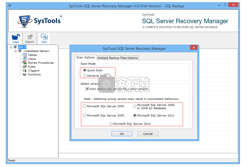 SysTools SQL Server Recovery Manager(SQL Server数据库恢复工具)