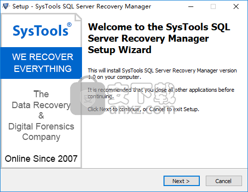 SysTools SQL Server Recovery Manager(SQL Server数据库恢复工具)