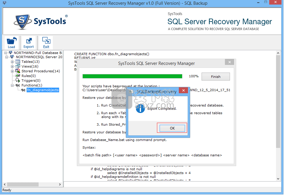 SysTools SQL Server Recovery Manager(SQL Server数据库恢复工具)