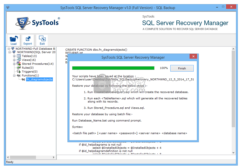 SysTools SQL Server Recovery Manager(SQL Server数据库恢复工具)