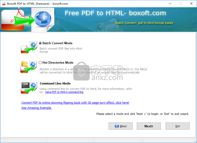 Boxoft PDF to Html(PDF转HTML转换器)