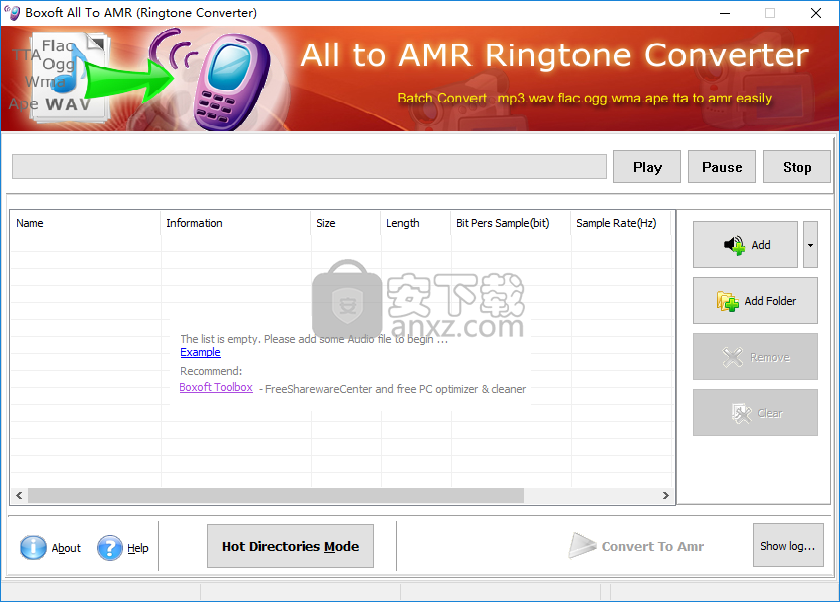 Boxoft All to Amr Converter(音频转换工具)