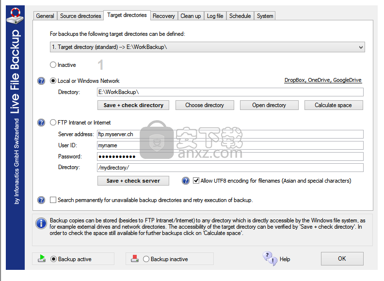 Live File Backup(文件实时备份软件)