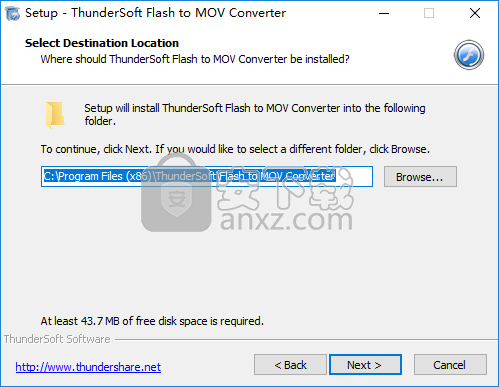 ThunderSoft Flash to MOV Converter(swf转mov转换器)