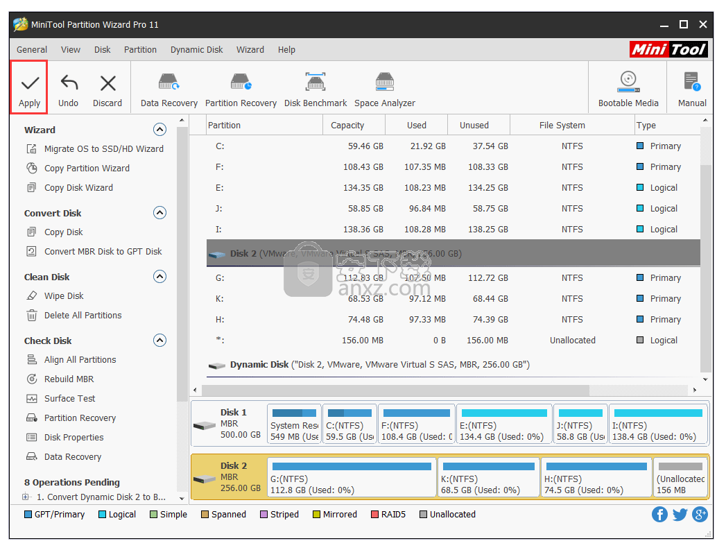 MiniTool Partition Wizard Technician(磁盘分区管理软件)