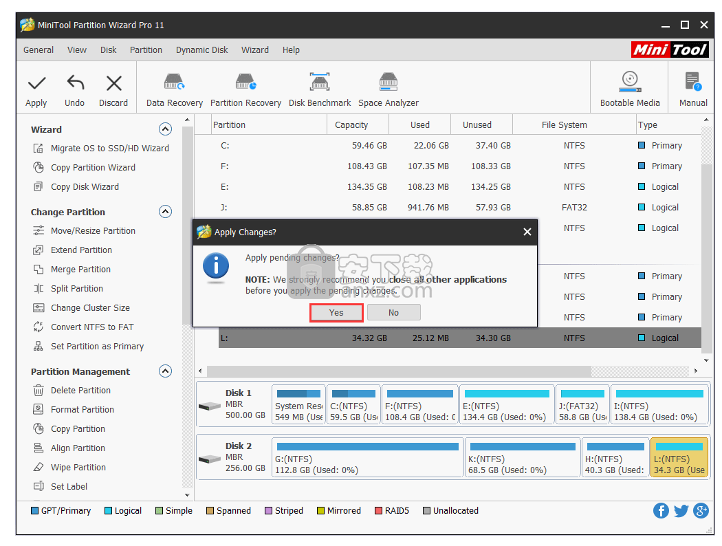 MiniTool Partition Wizard Technician(磁盘分区管理软件)