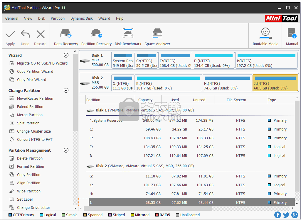 MiniTool Partition Wizard Technician(磁盘分区管理软件)