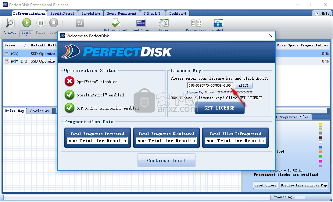 perfectdisk pro business 14(磁盘碎片整理工具)