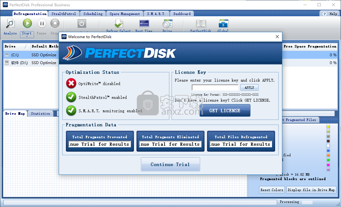 perfectdisk pro business 14(磁盘碎片整理工具)