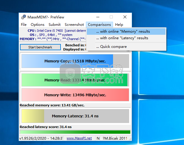 MaxxMEM2(内存性能测试工具)