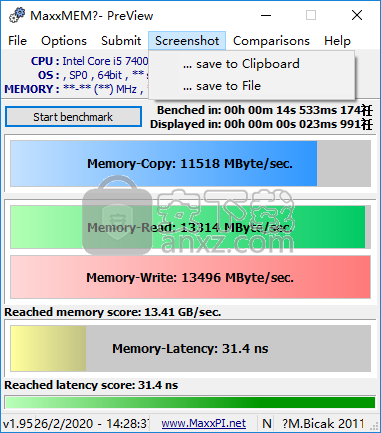 MaxxMEM2(内存性能测试工具)