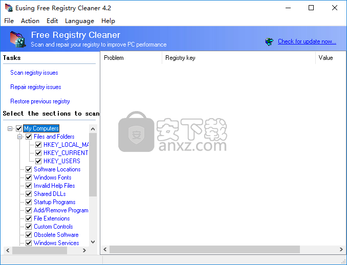 Eusing Free Registry Cleaner(注册表修复工具)