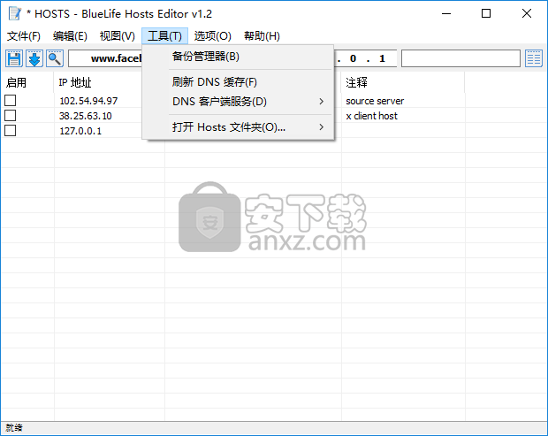 BlueLife Hosts Editor(hosts批量编辑工具)