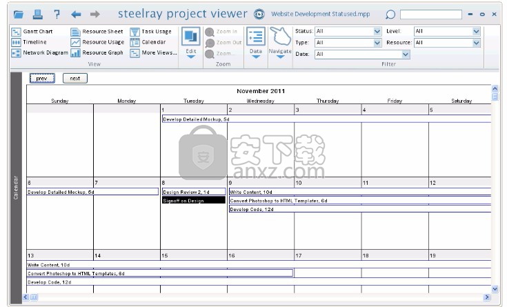 steelray project viewer 2019(mpp文件打开软件)