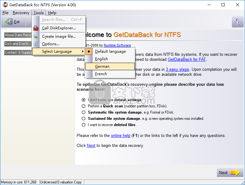 GetDataBack for NTFS(NTFS数据恢复软件)