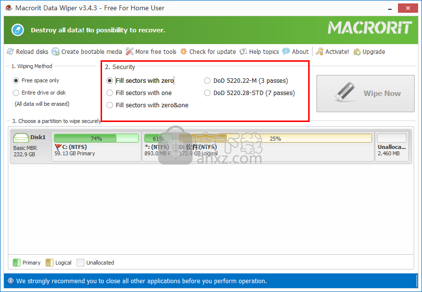 Macrorit Disk Partition Wiper(硬盘格式化工具)