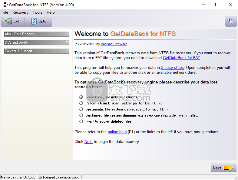 GetDataBack for NTFS(NTFS数据恢复软件)