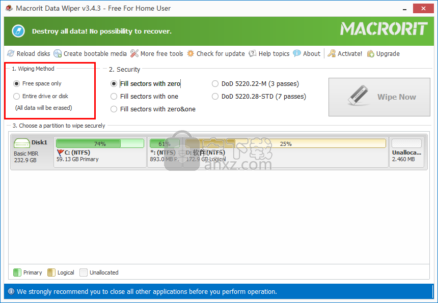 Macrorit Disk Partition Wiper(硬盘格式化工具)