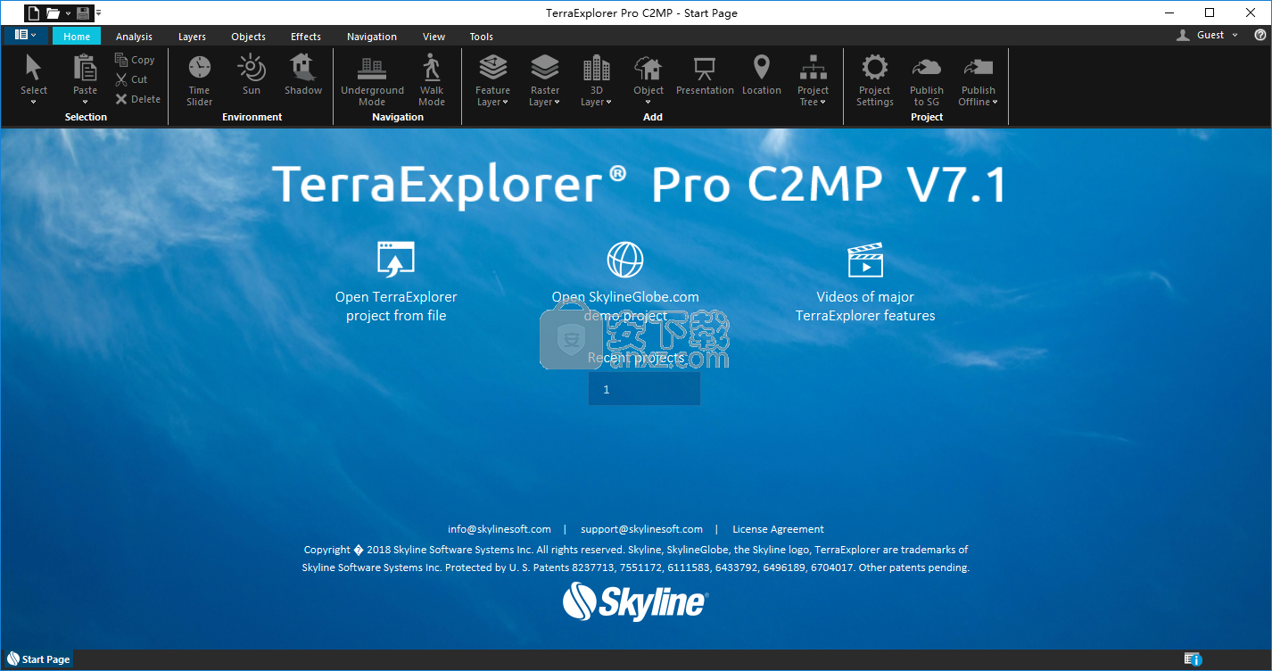 Skyline TerraExplorer Pro(GIS三维可视化软件)