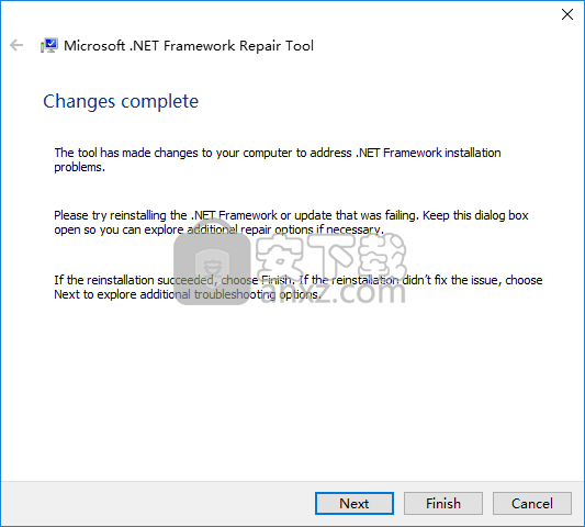 .NET Framework Repair Tool(.net framework修复工具)