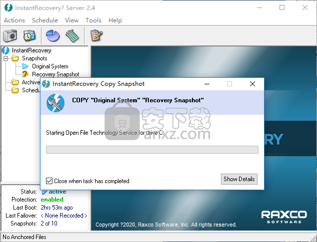 Raxco InstantRecovery(系统快照软件)