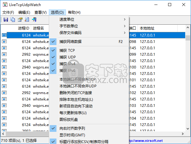 LiveTcpUdpWatch(TCP和UDP活动查看工具)