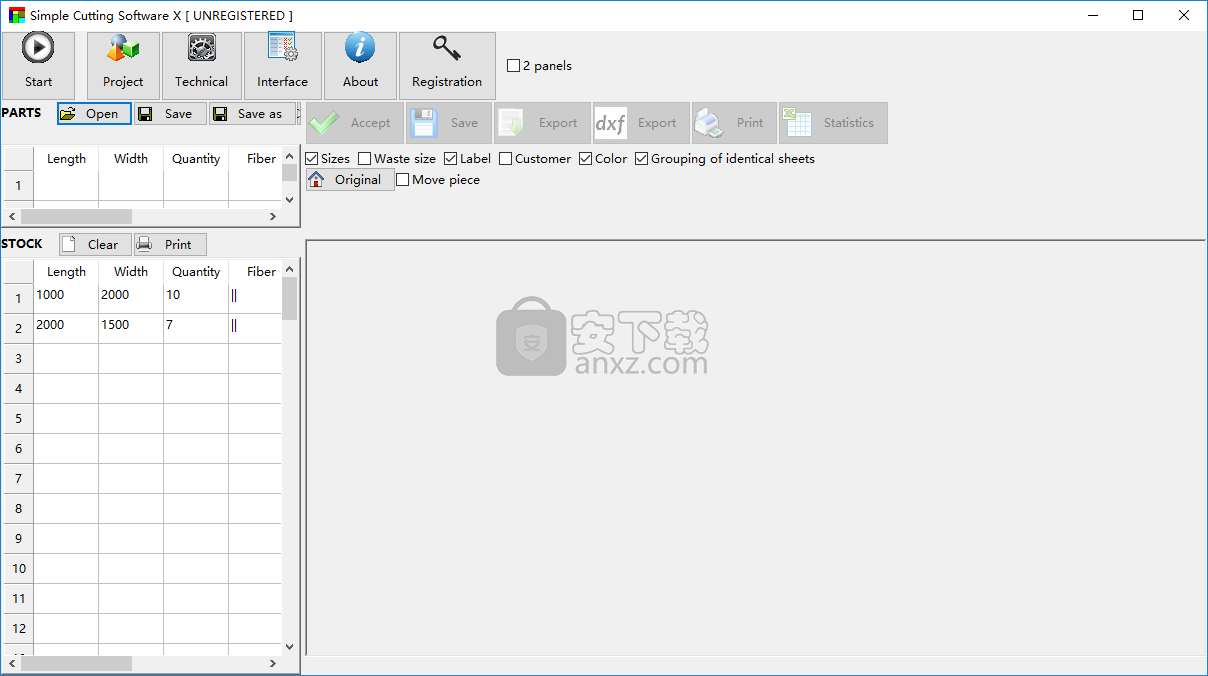 Simple Cutting Software X(材料切割优化软件)