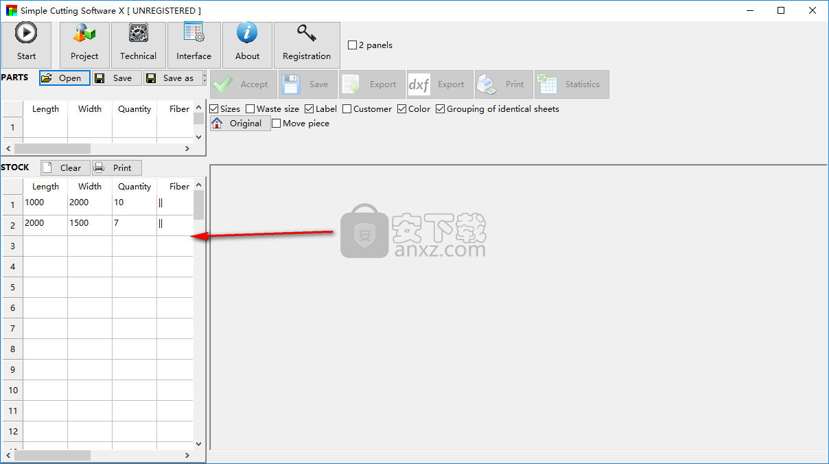 Simple Cutting Software X(材料切割优化软件)
