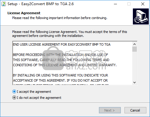 Easy2Convert BMP to TGA(BMP转TGA转换器)