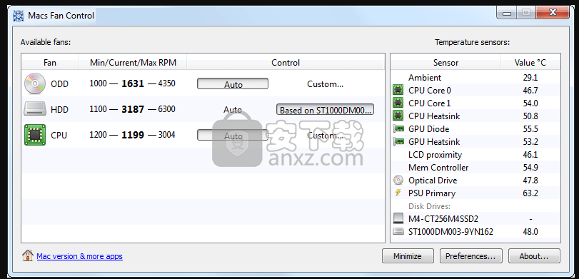 Macs Fan Control(电脑风扇控制软件)