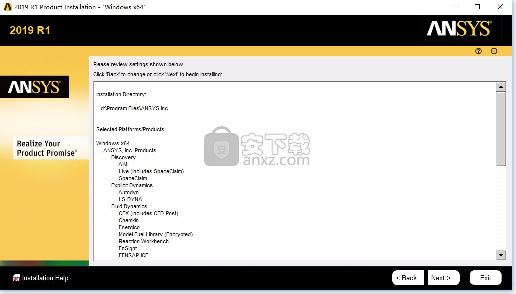 ansys products 2019 r1 64位中文破解版