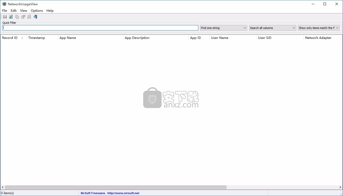 NetworkUsageView(SRUDB.dat网络使用情况信息显示工具)