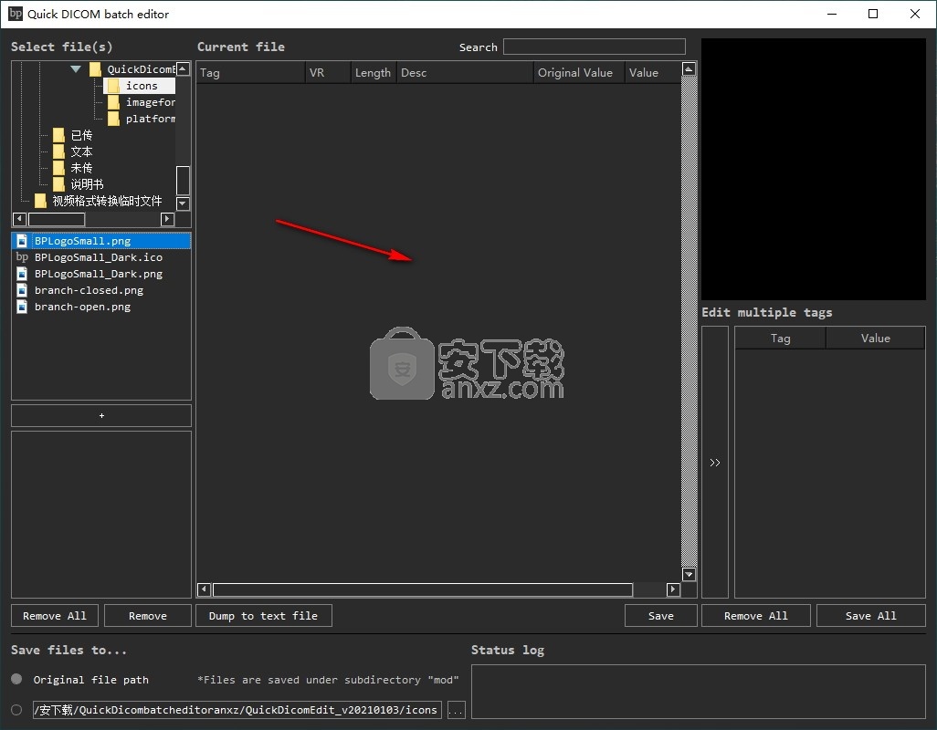 Quick Dicom batch editor(DICOM标签浏览编辑器)