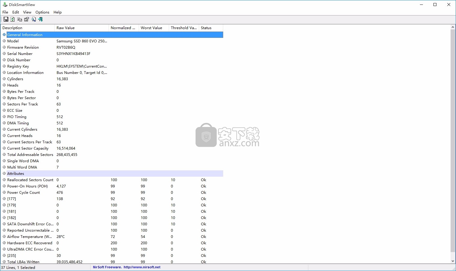 DiskSmartView(SMART信息与NTFS驱动器扫描工具)